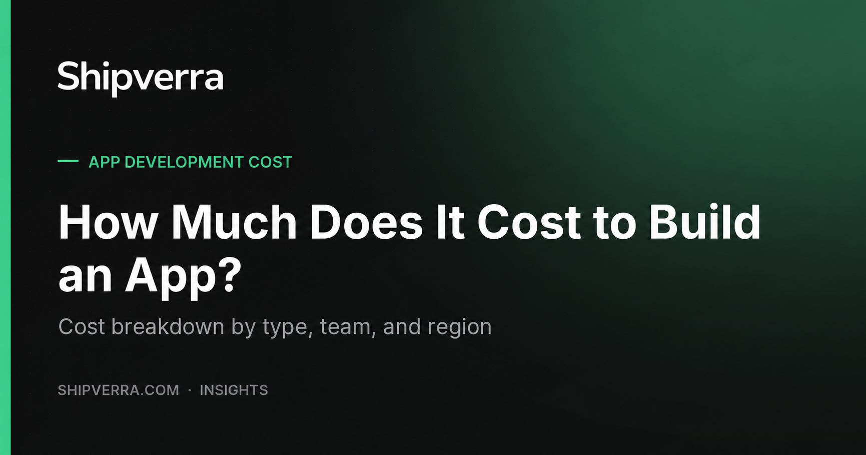 How much does it cost to build an app: cost breakdown by type, team, and region