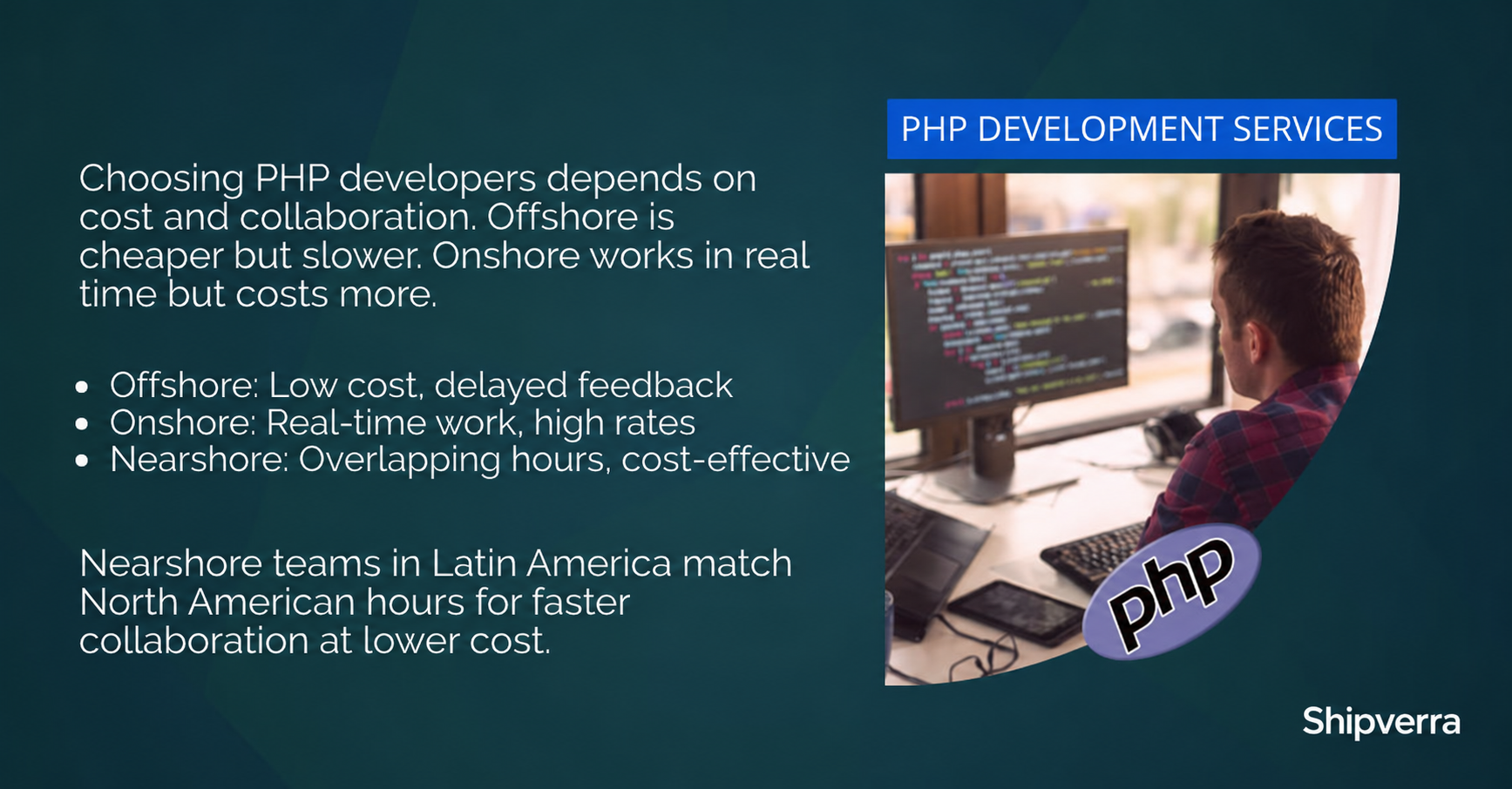 Hire Nearshore PHP Developer | TOP PHP Nearshore Talent 